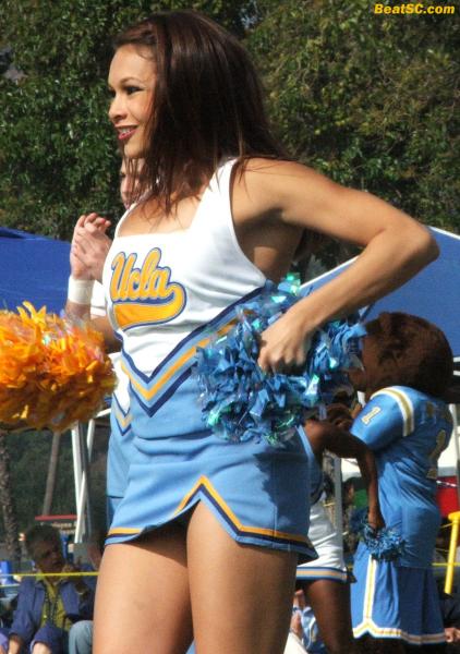 I wonder how Wooden feels about Cheerleaders, and whether he thinks some of the outfits (like Oregon’s) are “too sexy?”
