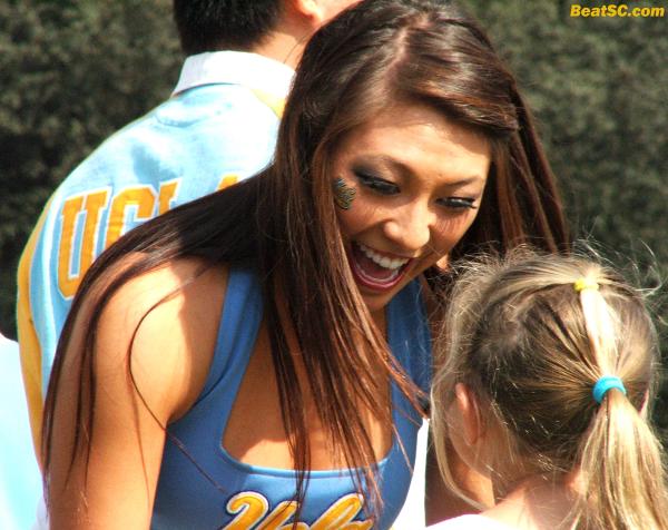 Hair-apparent:  To be an Heir to the Royal Dynasty of UCLA Cheerleading, you must treat your body like a Temple (and if you make it, you WILL be worshipped).