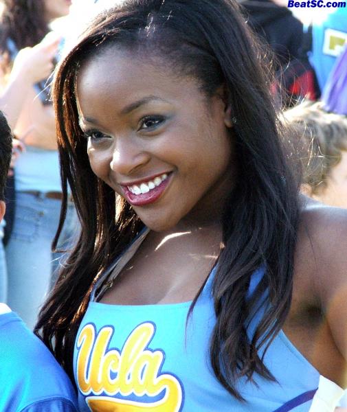 This is Maya, of the UCLA Dance Team, and I think she looked better than ever on Saturday.