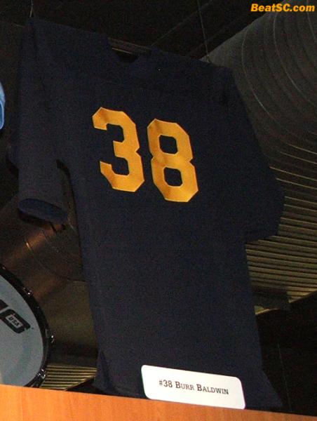 Retired jersey #38 — Burr Baldwin, Tight End.