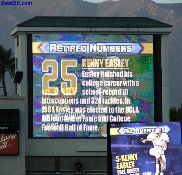 Kenny Easley’s Retired jersey is #5, not #25.