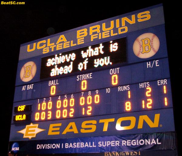 This was the Bruins’ 1st-ever Super Regional Series Win (this format started in ‘99).
